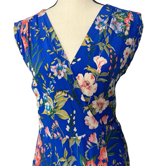 Yumi Kim Soho Mixer Silk Floral Wrap Dress - Picture 3 of 10